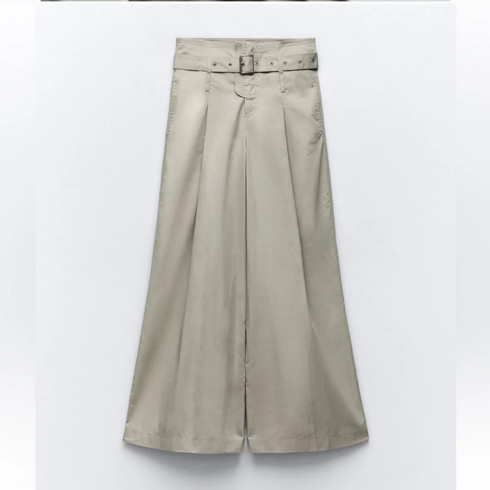 Zara Belted Wide Pants Size XS
